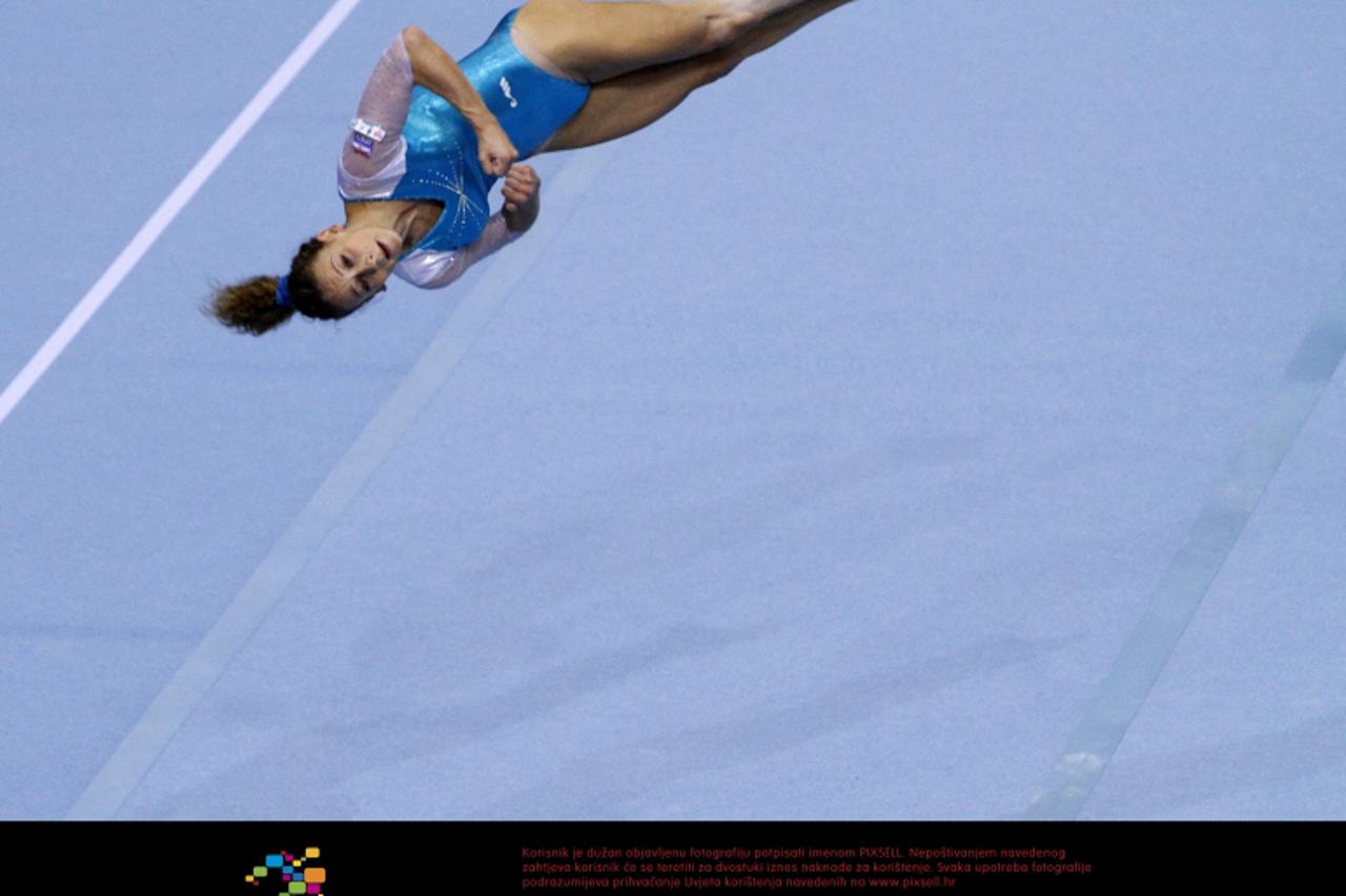 '06.11.2011., Dvorana Gradski vrt, Osijek - Finale Grand prixa Osijek 2011. Zito Challenge Cup-a u gimnastici. Tina Erceg. Photo: Marko Mrkonjic/PIXSELL'