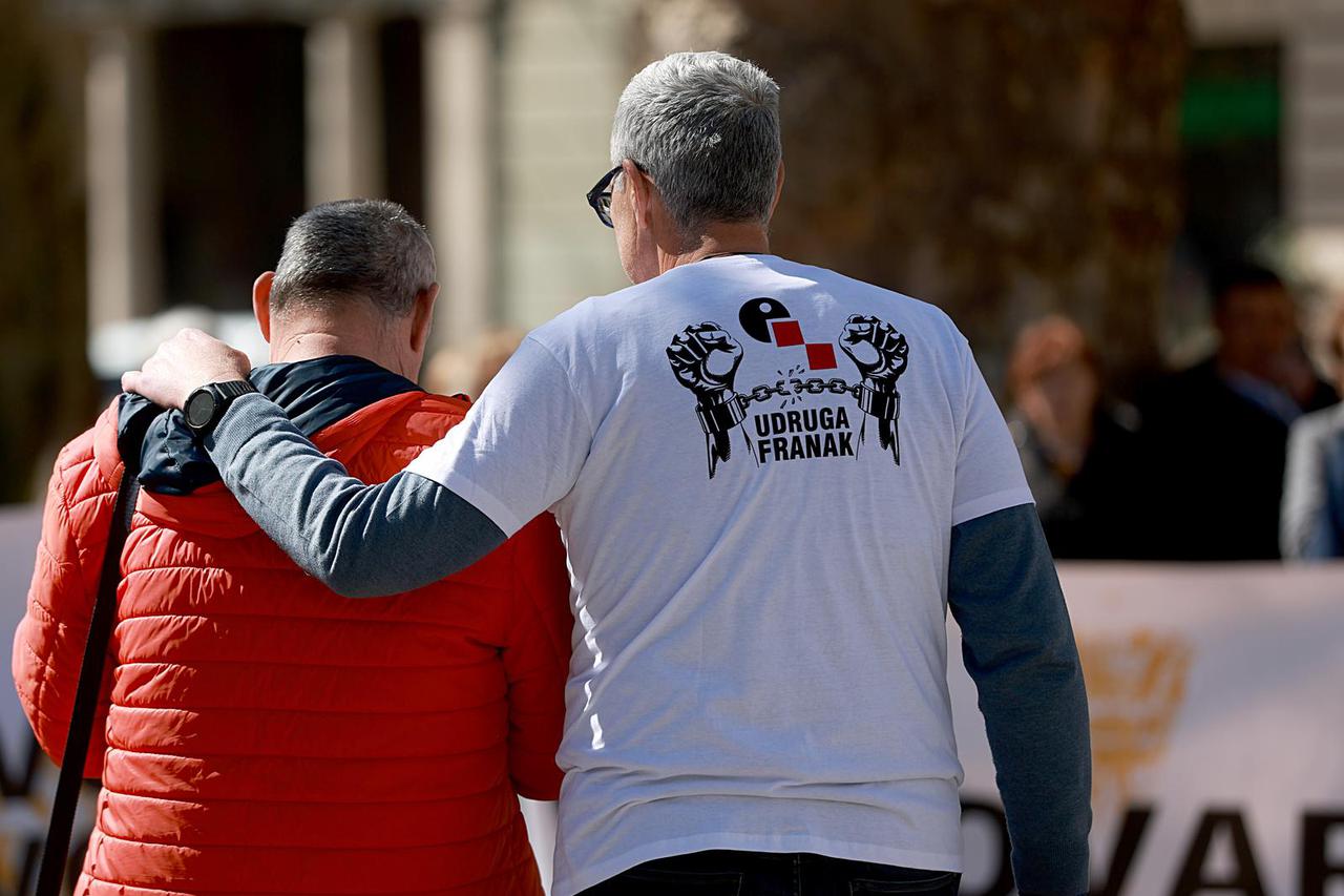 Zagreb: U parku Zrinjevac organiziran prosvjed Udruge franak pod nazivom "Vrijeme je!"