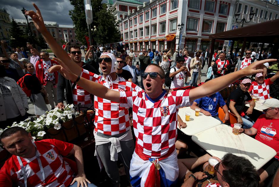 Hrvatski i argentinski navijači 'okupirali' Nižnji Novgorod