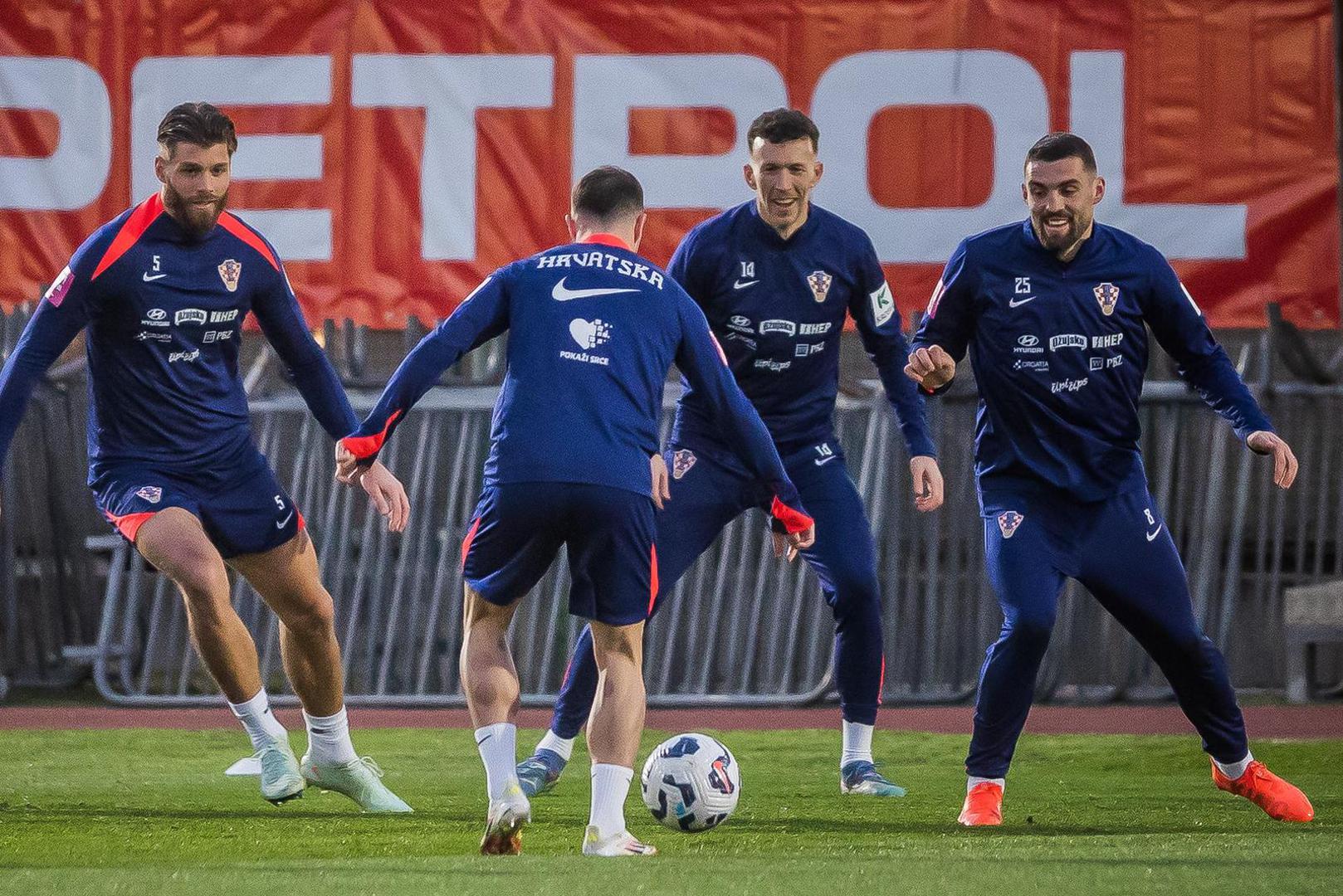 Hrvatska nacionalna momčad se priprema u Splitu.