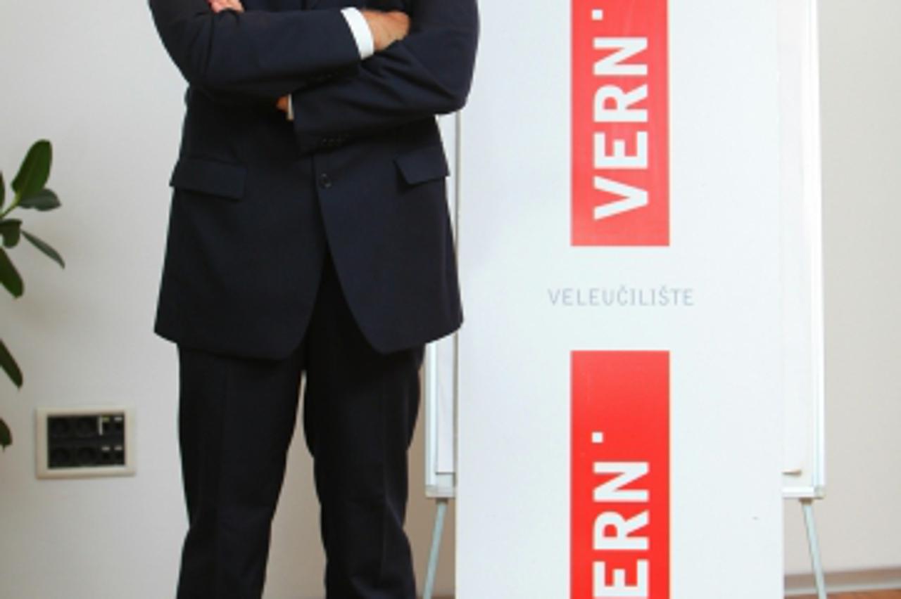 '02.09.2013., Zagreb - Vlatko Cvrtila, novi dekan Veleucilista Vern.  Photo: Tomislav Miletic/PIXSELL'