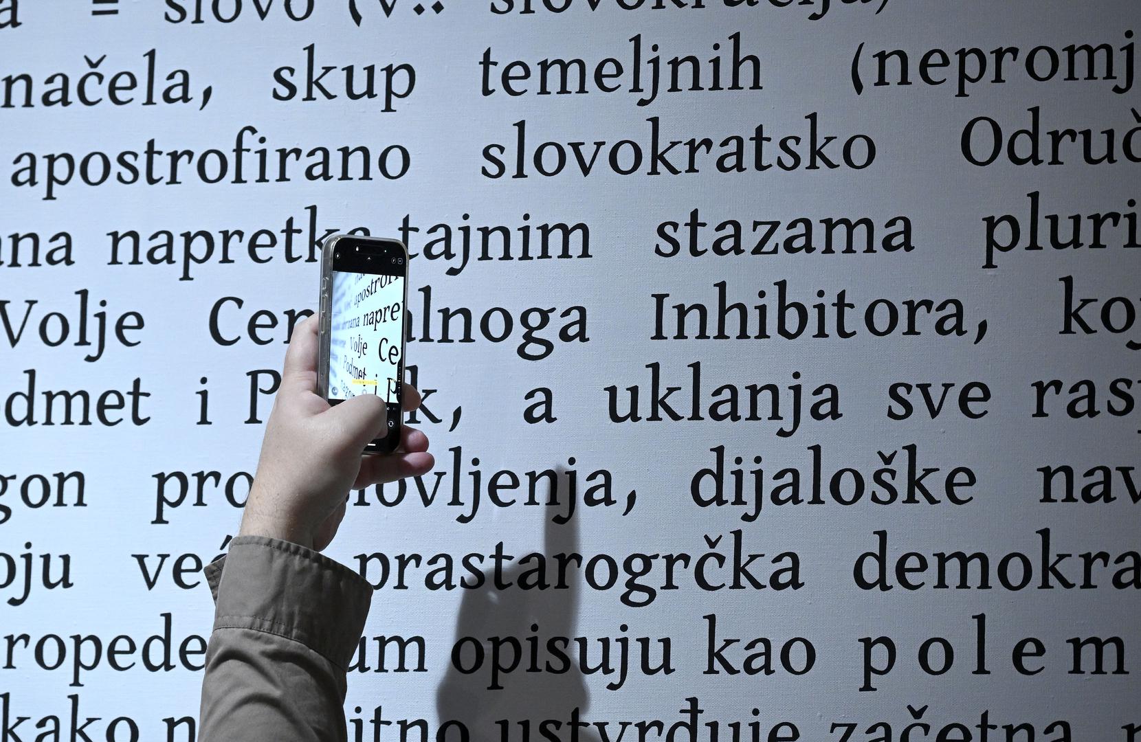 17.10.2025., Zagreb - U Galeriji Kranjcar otvorenje izlozbe Anabel Zanze. Photo: Marko Lukunic/PIXSELL