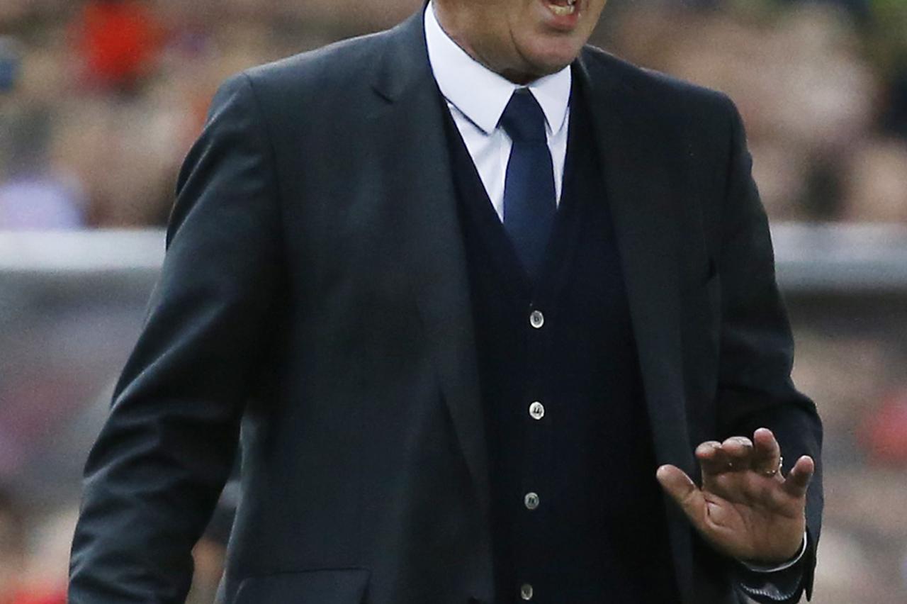 Football - Atletico Madrid v Real Madrid - UEFA Champions League Quarter Final First Leg - Vicente Calderon, Madrid - Spain - 14/4/15  Real Madrid manager Carlo Ancelotti Reuters / Paul Hanna