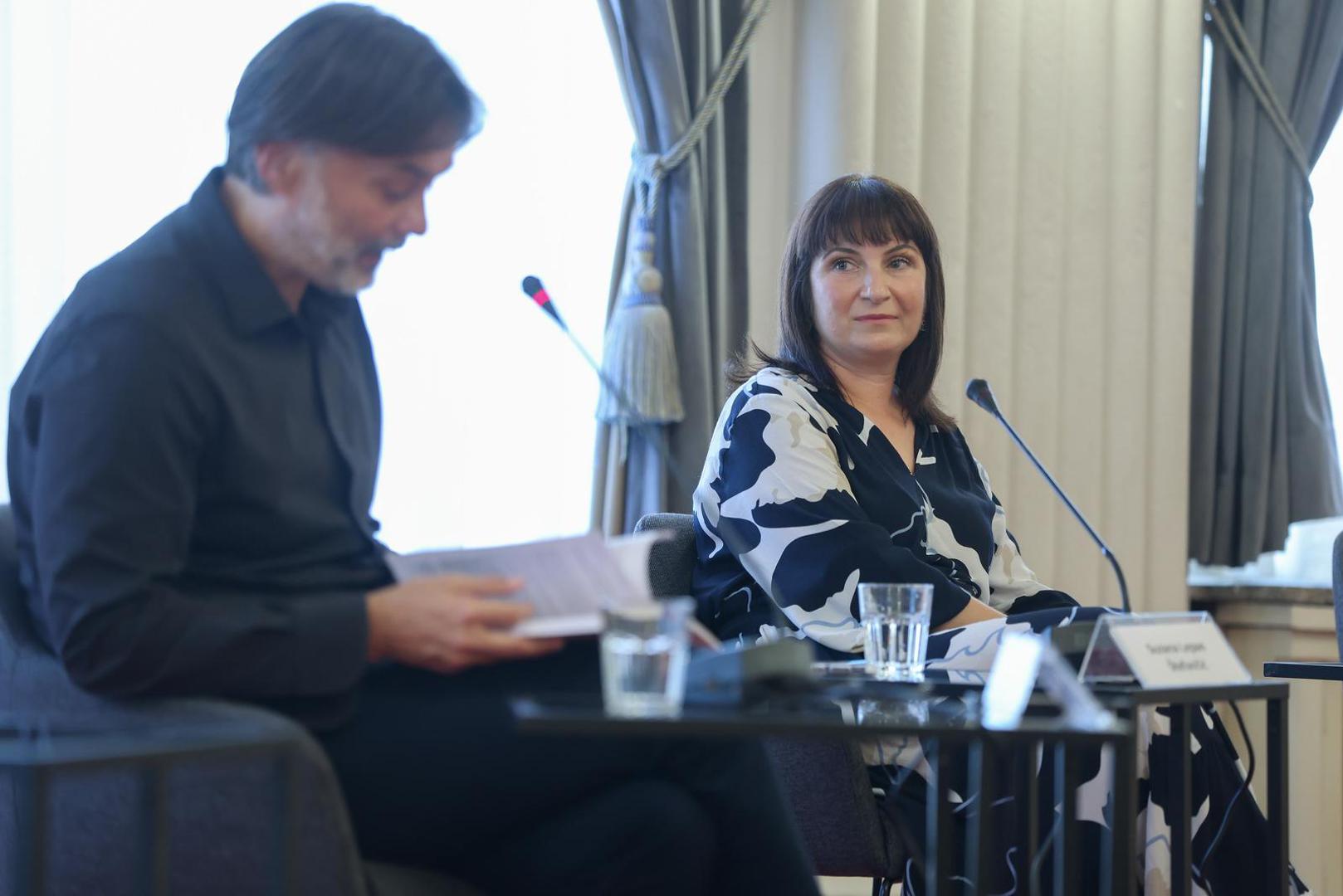 04.09.2025., Zagreb - Novinarski dom. Promocija knjige "Casni suce, znamo se" autorice Suzane Lepan Stefancic. Suzana Lepan Stefancic Photo: Sanjin Strukic/PIXSELL