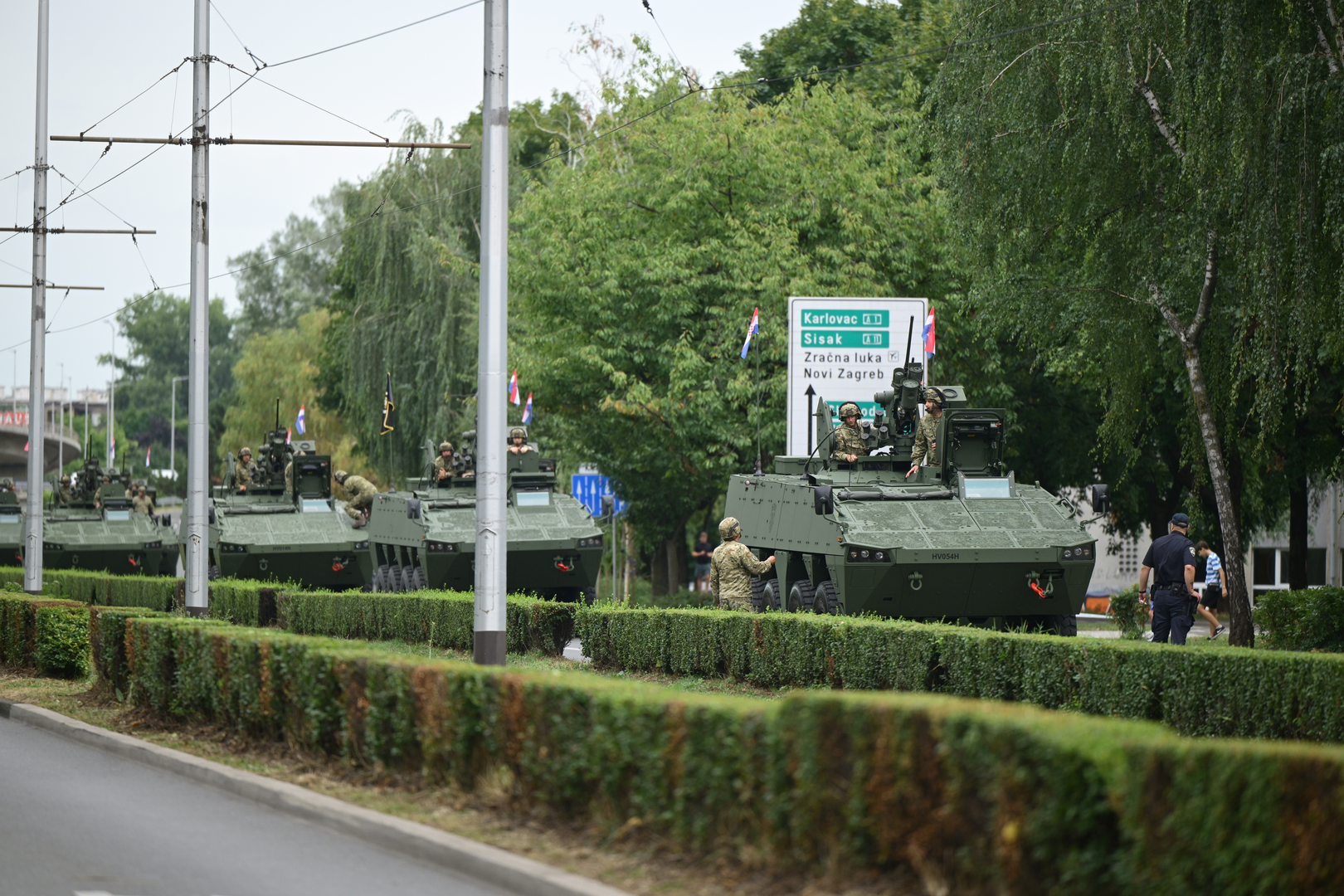 29.07.2025., Zagreb - Okupljanje vojske uoci generalne probe svecanog vojnog mimohoda. Photo: Neva Zganec/PIXSELL