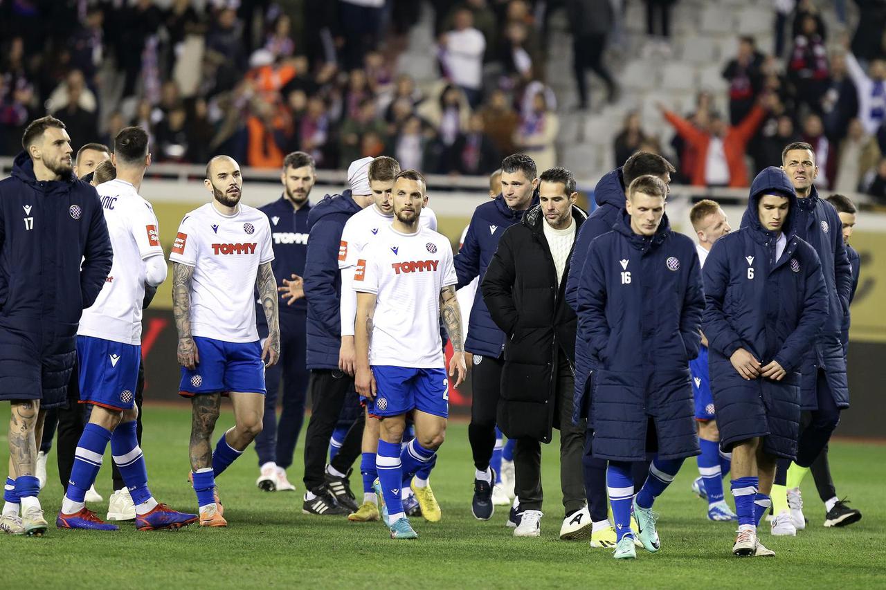 Split: Hajduk i Rijeka susreli se u utakmici 20. kola HNL-a 