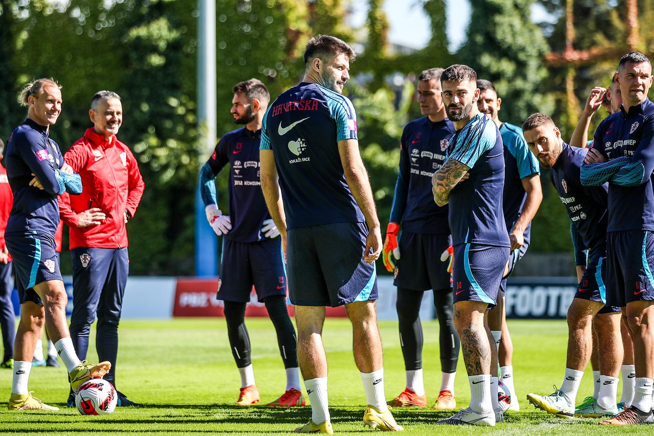 Zagreb: Trening hrvatske nogometne reprezentacije