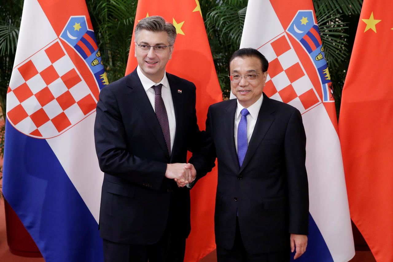Andrej Plenković i Li Keqiang u Kini