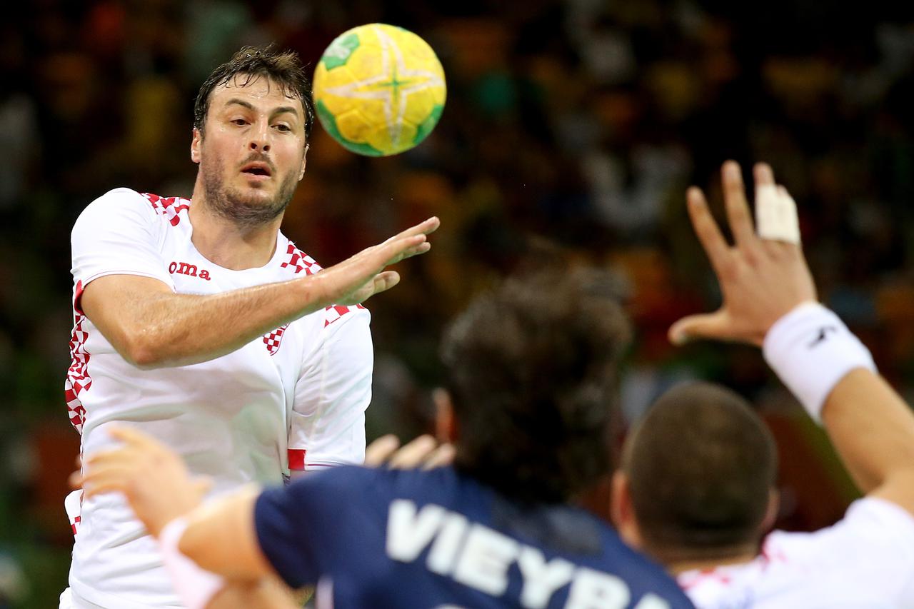 09.08.2016., Rio de Janeiro - Olimpijske igre Rio 2016. Rukomet, 2. kolo, skupina A, Hrvatska - Argentina. Domagoj Duvnjak.  Photo: Igor Kralj/PIXSELL