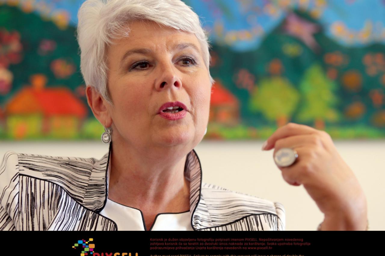 'OBZOR SPECIJAL   18.09.2012., Zagreb - Jadranka Kosor, bivsa premijerka RH, zastupnica HDZ-a, predsjednica Saborskog odbora za obitelj mladez i sport. Photo: Robert Anic/PIXSELL'