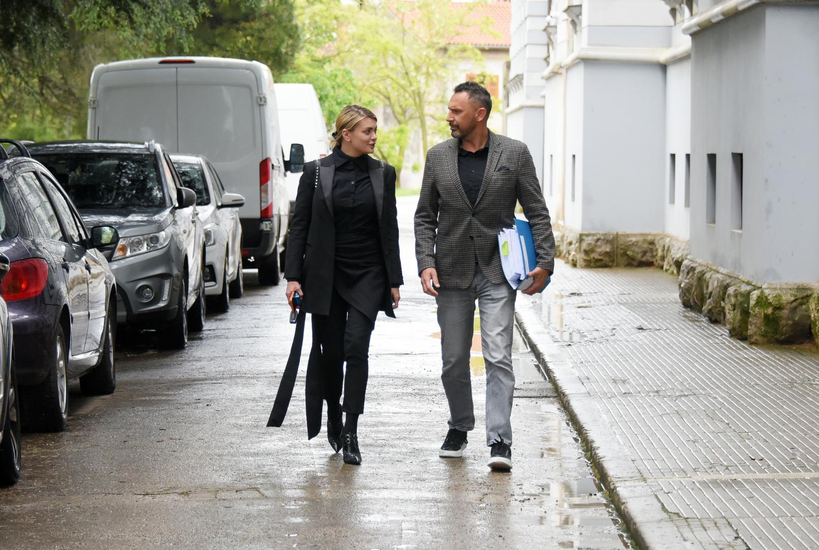 23.04.2024., Pula - Ella Dvornika odlazi sa Opcinskog suda nakon brakorazvodne parnice. Photo: Sasa Miljevic/PIXSELL