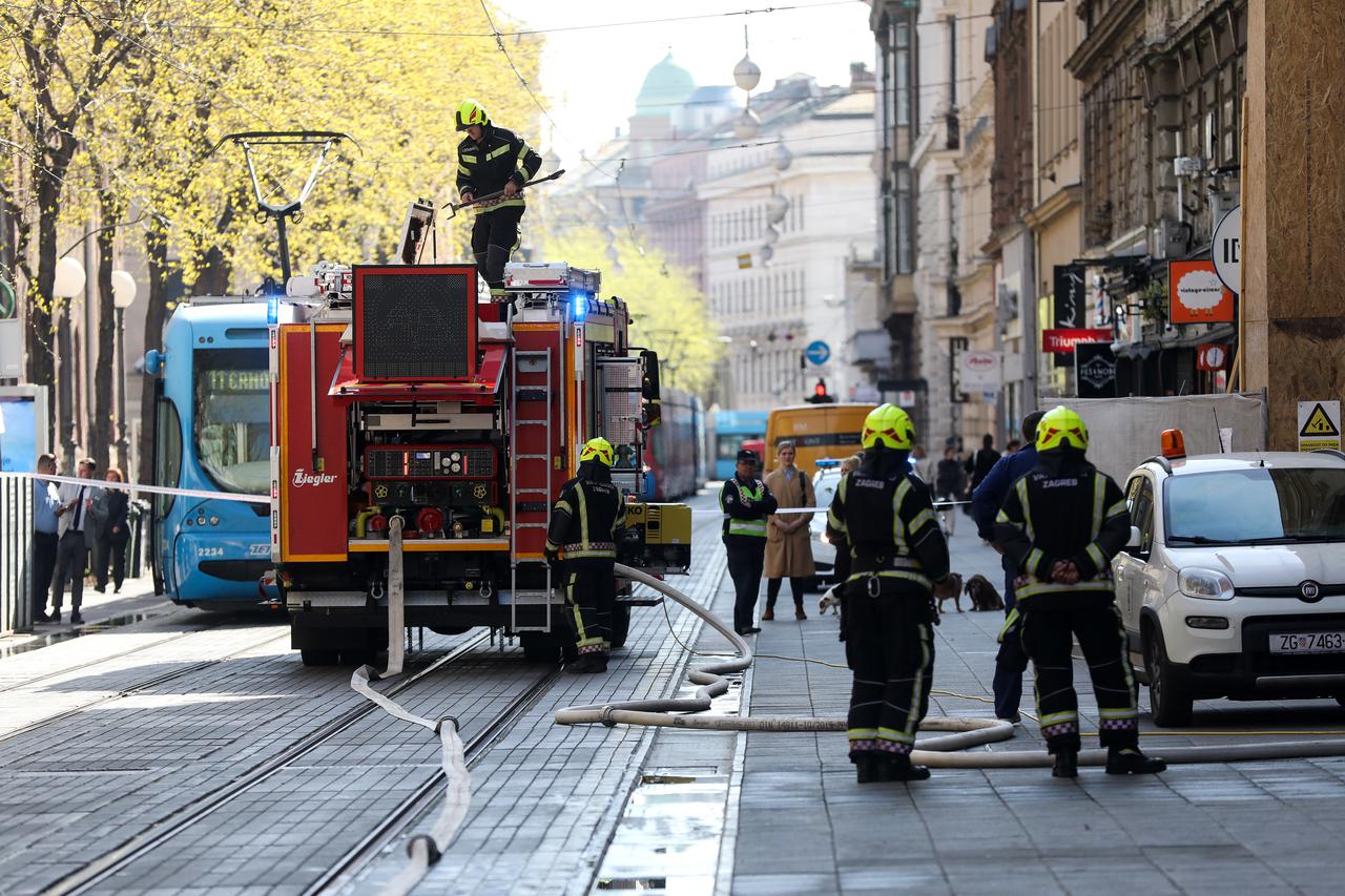 Zagreb: Zbog curenja plina u Jurišićevoj ulici intervenirali vatrogasci