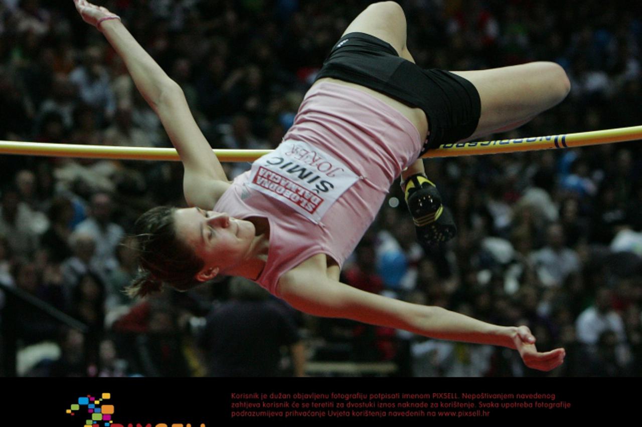 \'21.02.2010.,Split - 3. Medjunarodni skakacki miting u Spaladium Areni.Ana Simic  Photo: Miranda Cikotic/PIXSELL\'