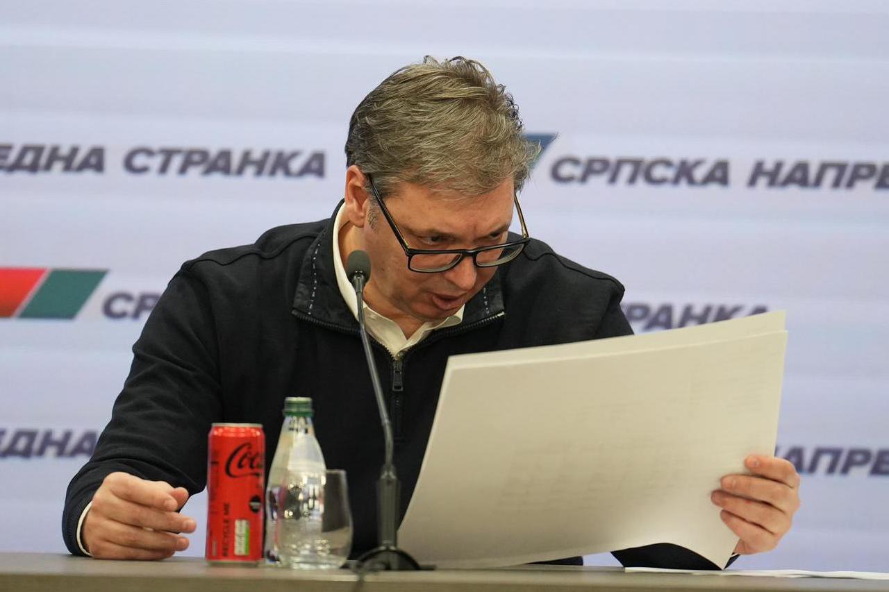 Aleksandar Vučić proglasio pobjedu SNS-a na lokalnim izborima