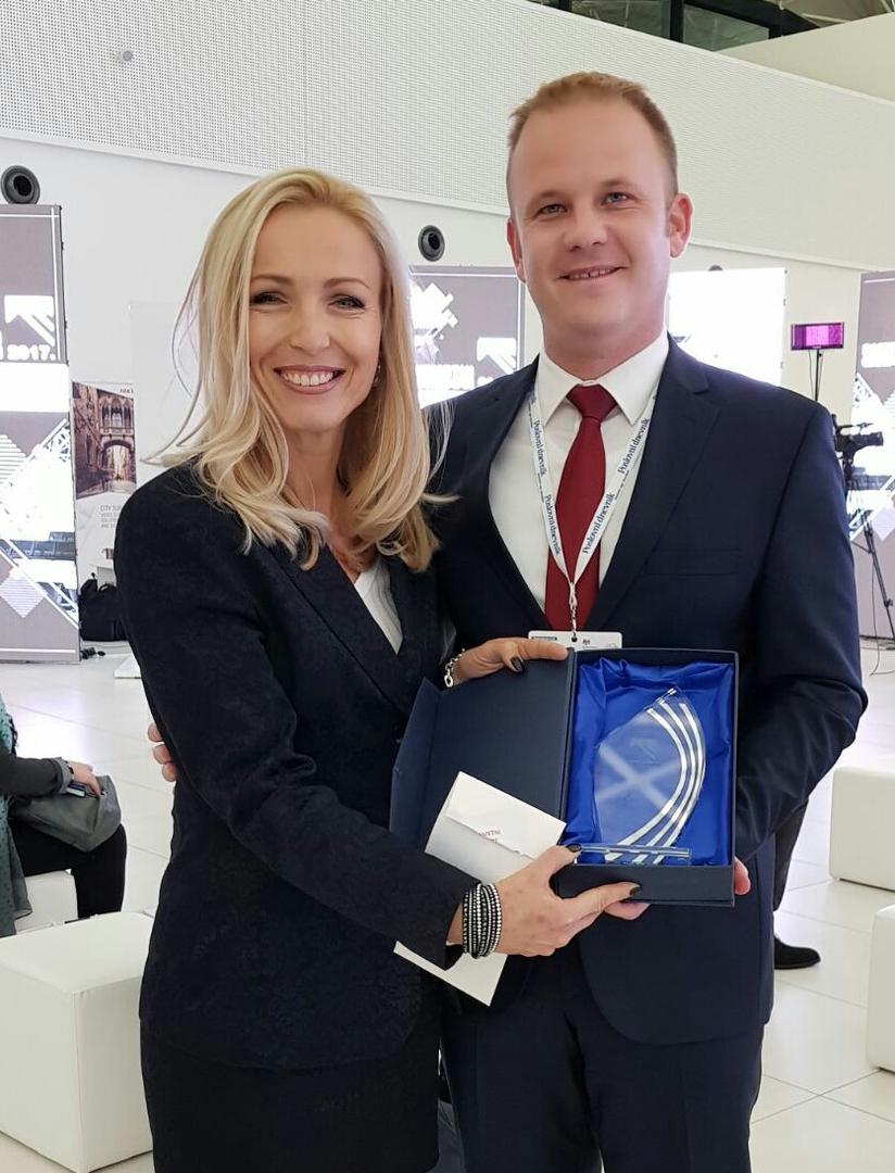 Andrea Borošić, predsjednica uprave Večernjeg lista i gradonačelnik Koprivnice Mišel Jakšić