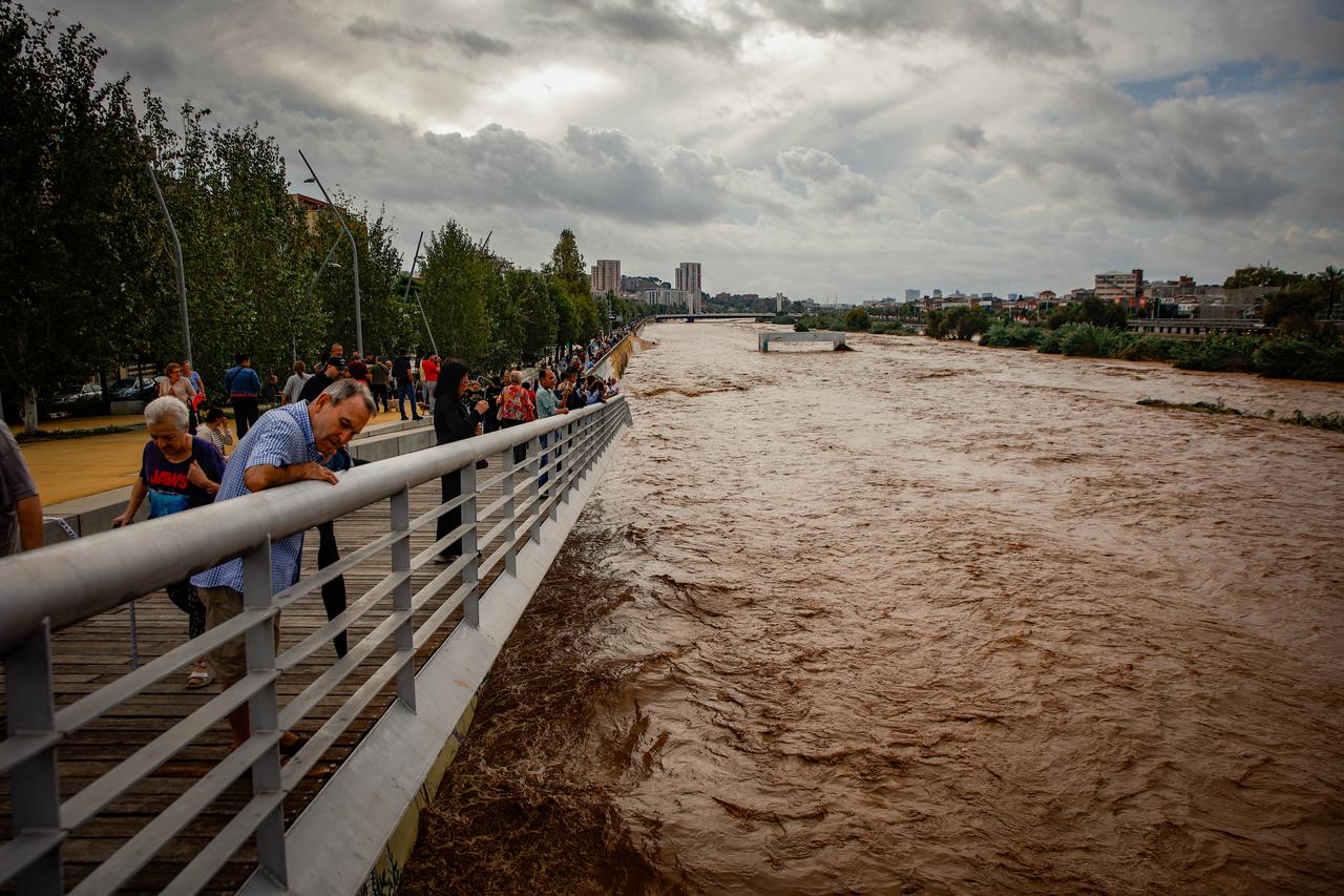 Besos River Swells Past Danger Level - Santa Coloma de Gramenet