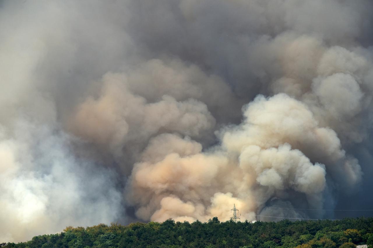 Na slovenskom Krasu danima traje borba s jednim od najvećih požara u Sloveniji