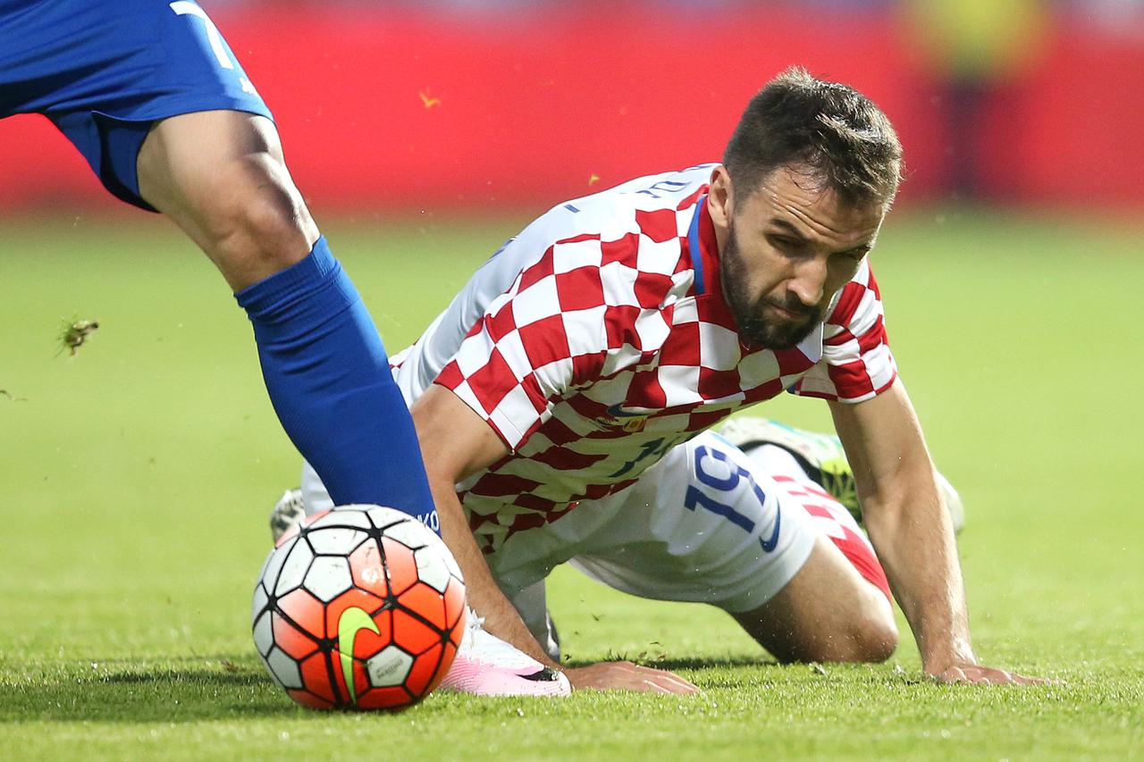 27.05.2016., Gradski stadion, Koprivnica - Prijateljska nogometna utakmica u skopu priprema za Euro 2016, Hrvatska - Moldavija. Milan Badelj. Photo: Igor Kralj/PIXSELL