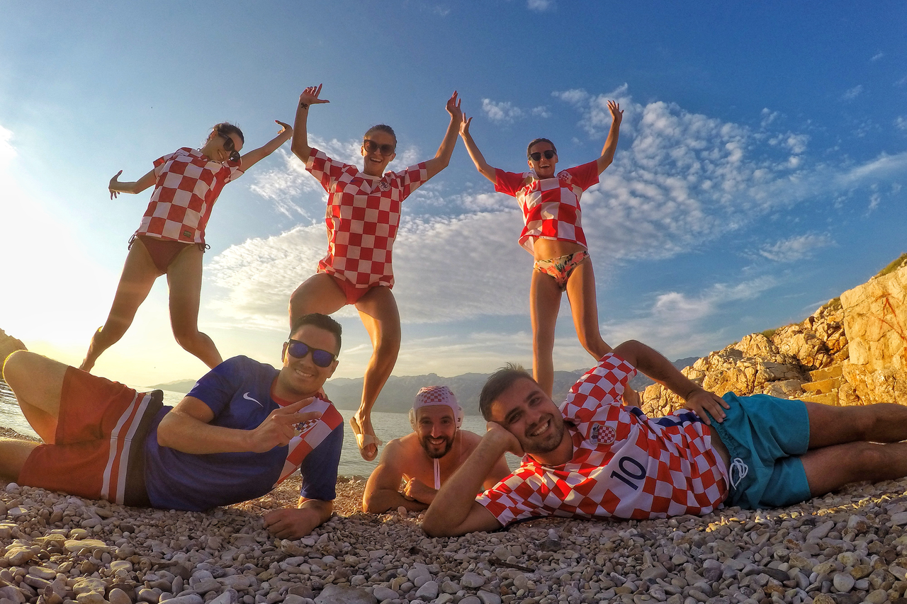 Hrvatski navijači uoči finala