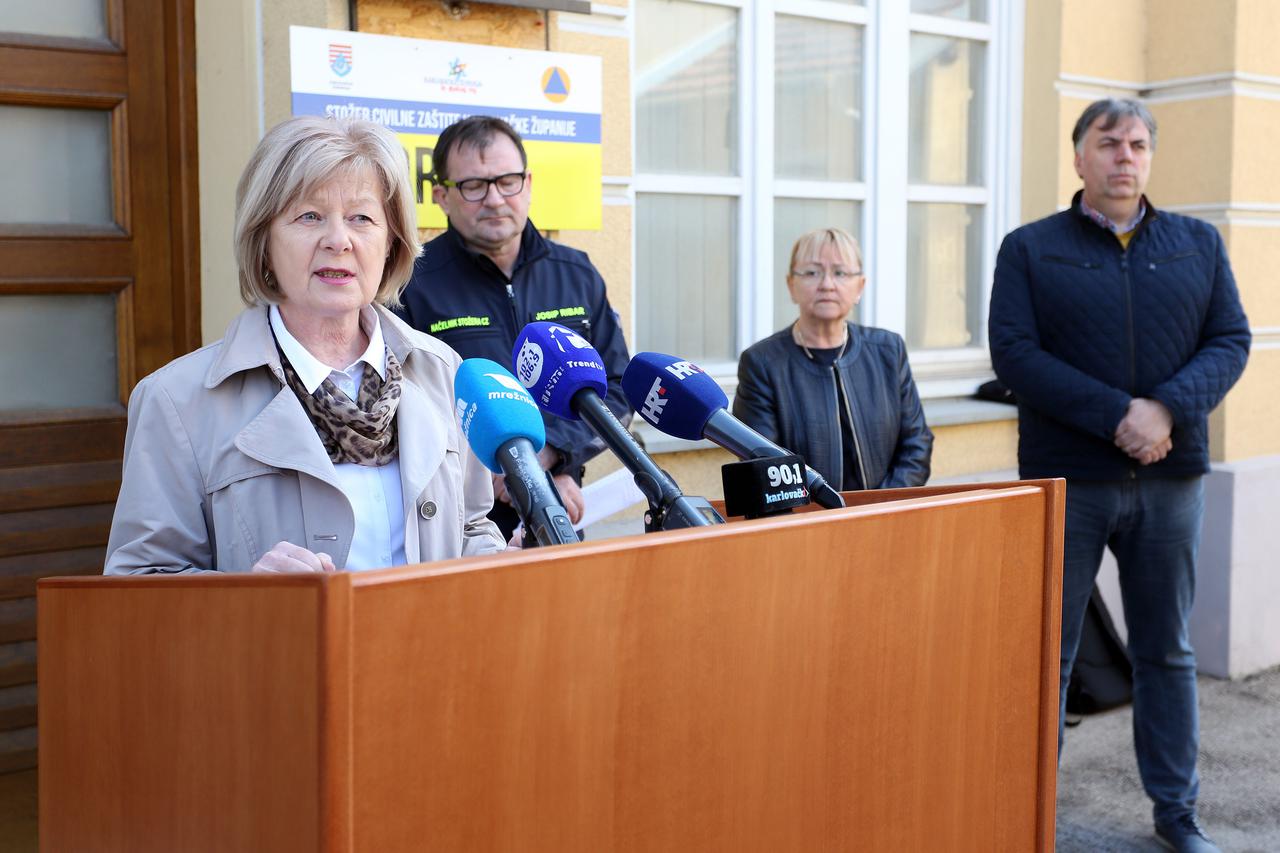 Karlovac: Konferencija za medije Stožera civilne zaštite Karlovačke županije