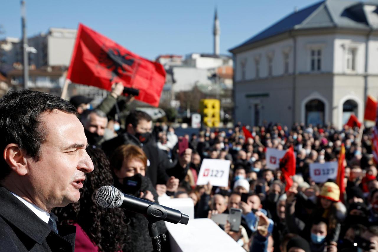 Final campaign rally of Vetevendosje party in Pristina