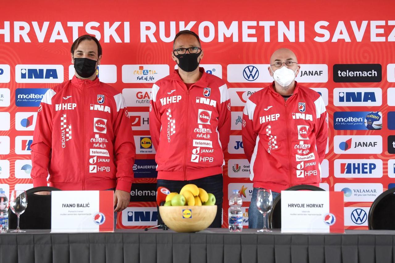 Zagreb: Konferencija za medije hrvatske muške seniorske rukometne reprezentacije