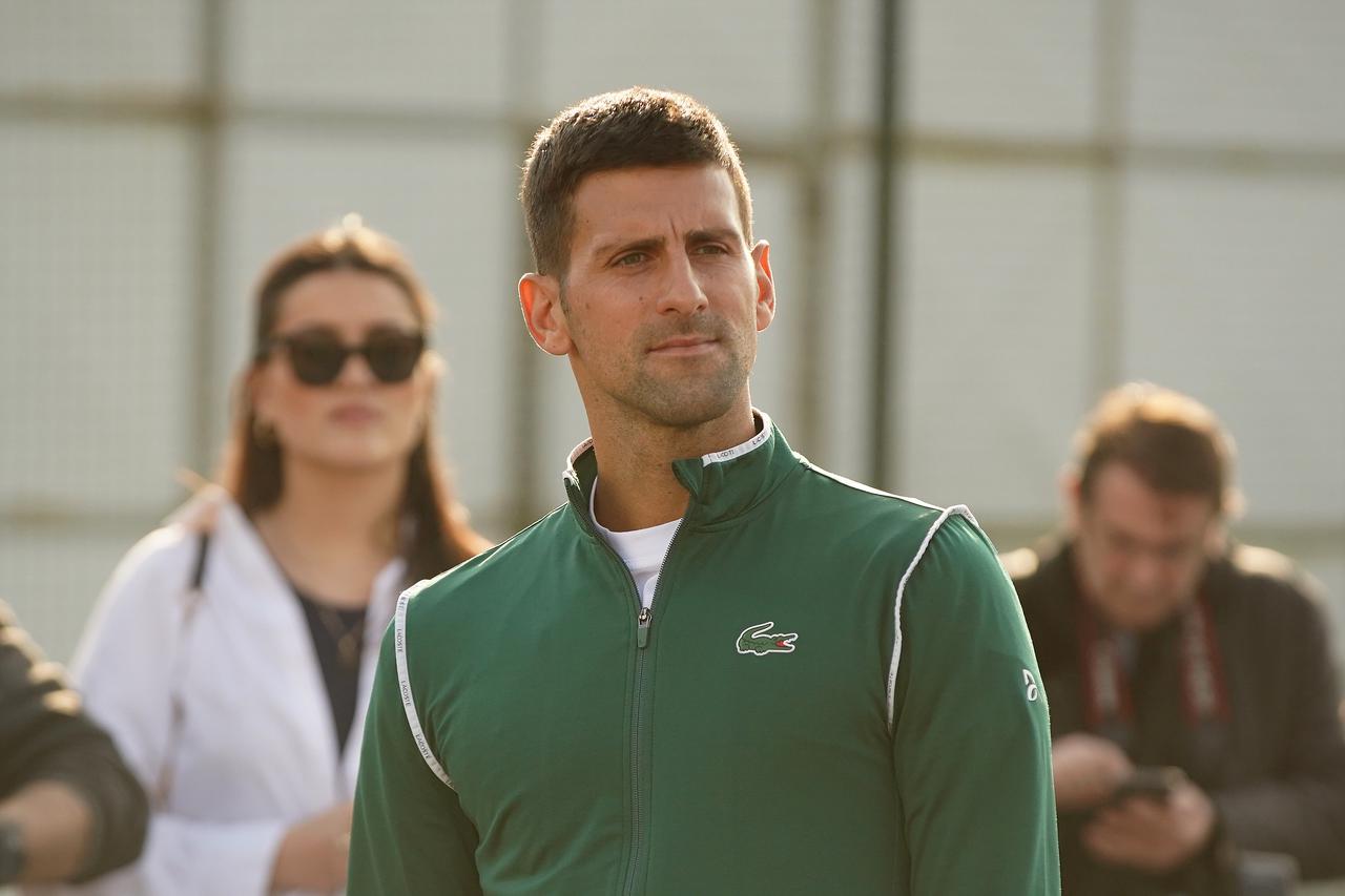 Beograd: Novak Đoković obratio se medijima nakon treninga na terenima Teniskog centra Novak na Dorćolu