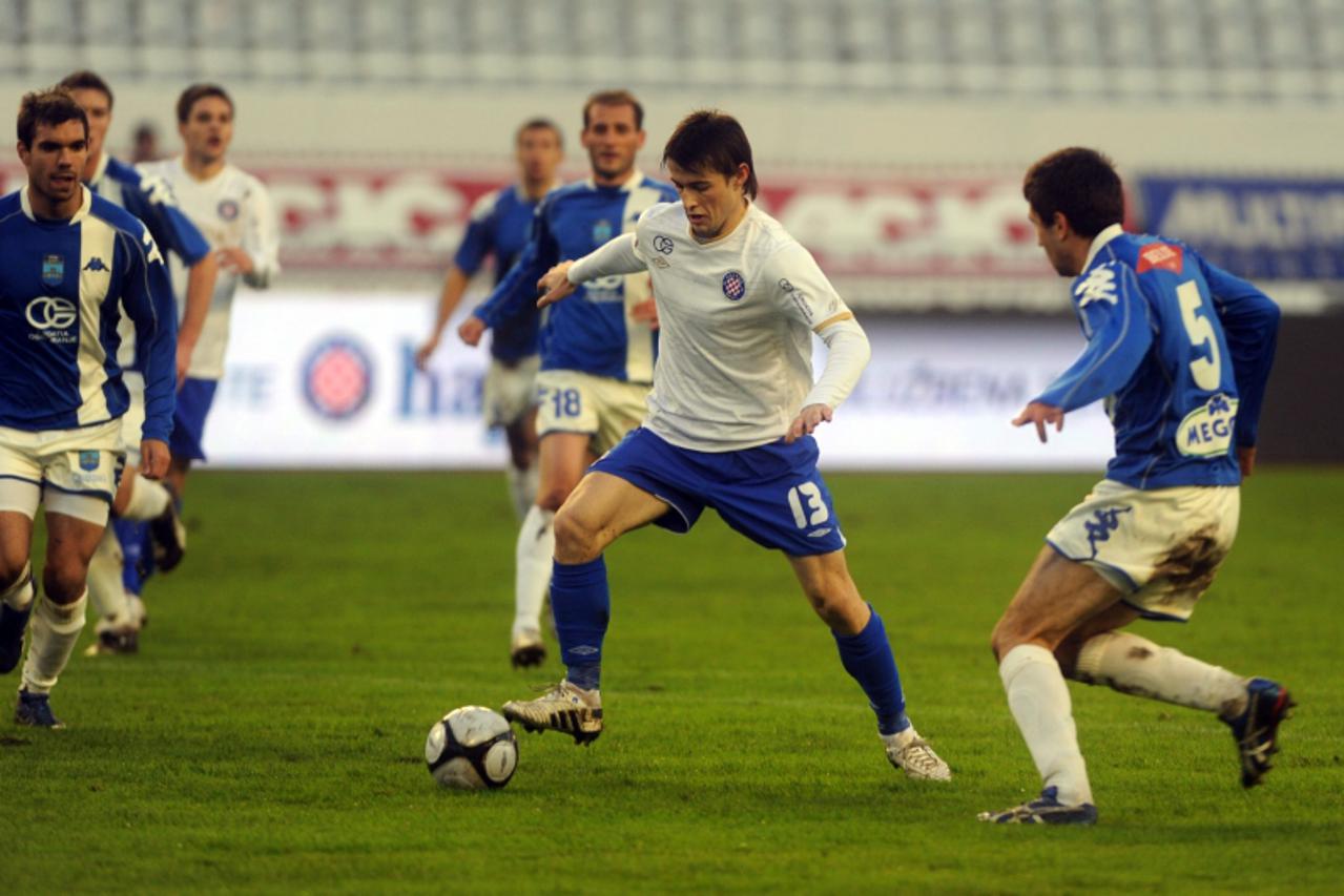 '27.11.2010., Poljud, Split - 1. HNL, 17. kolo, Hajduk Split - NK Osijek. Ante Vukusic Photo: Nino Strmotic/PIXSELL'