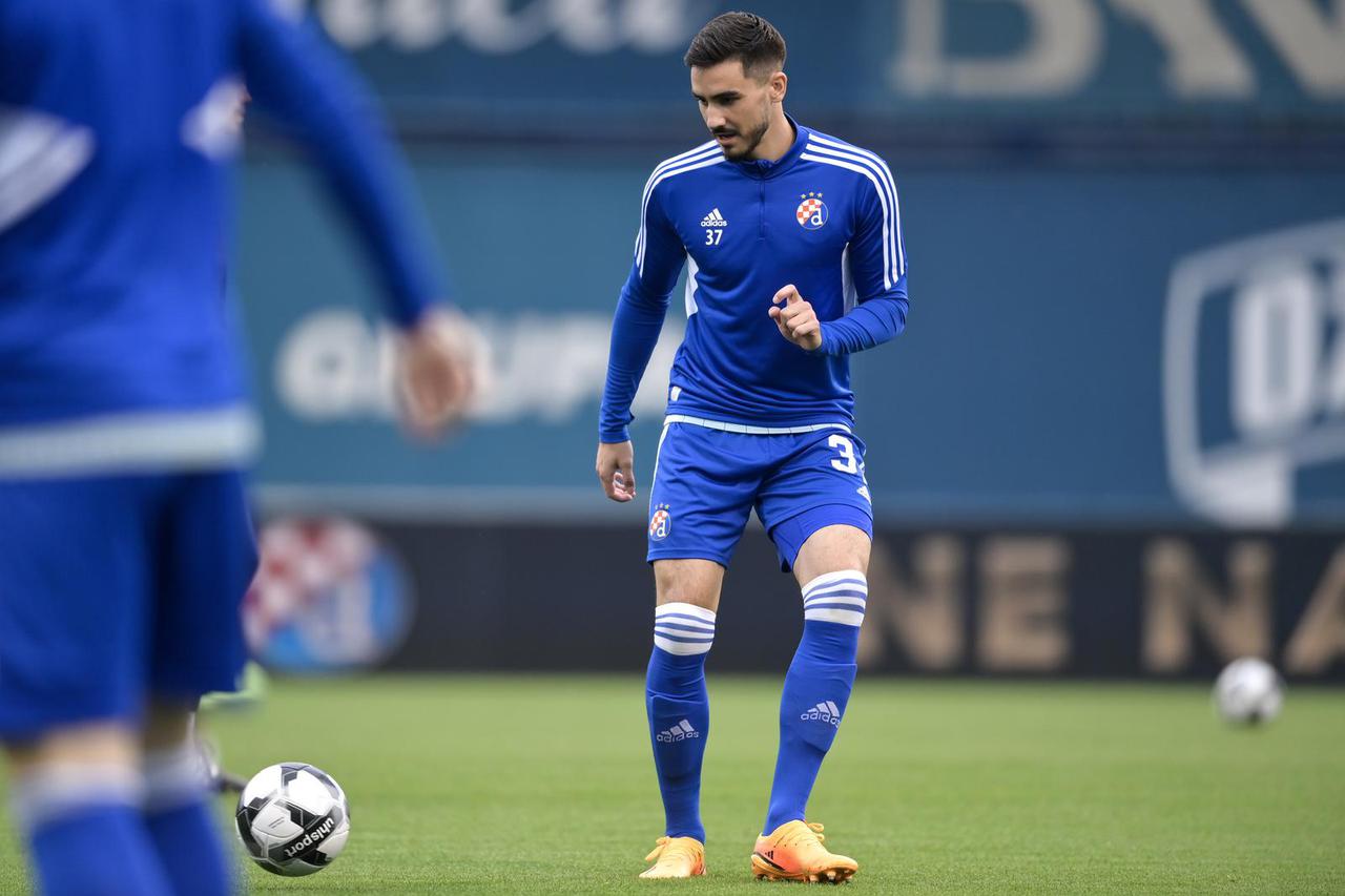 Zagreb: Zagrijavanje uoči utakmice 34. kola SuperSport Prve HNL između Dinama i Šibenika