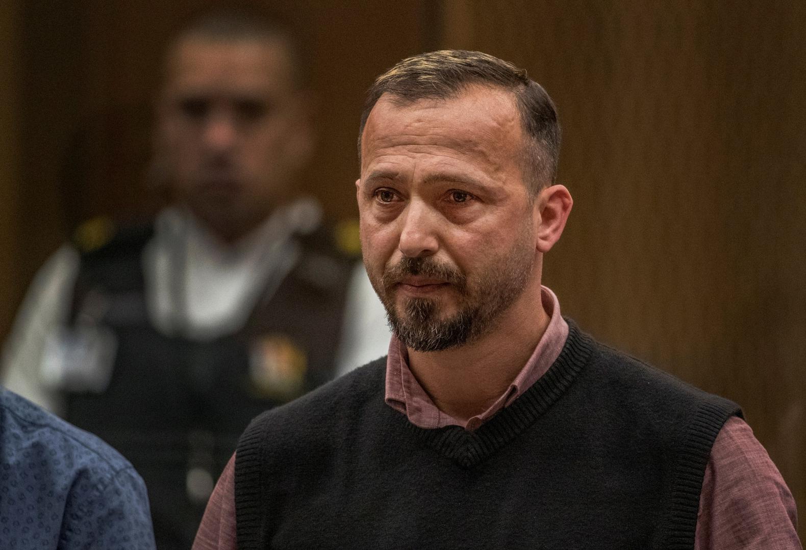 The sentencing for mosque gunman Brenton Tarrant takes place in Christchurch Temel Atacocugu gives a victim impact statement during the sentencing of mosque gunman Brenton Tarrant at the High Court in Christchurch, New Zealand, August 24, 2020. John Kirk-Anderson/Pool via REUTERS POOL