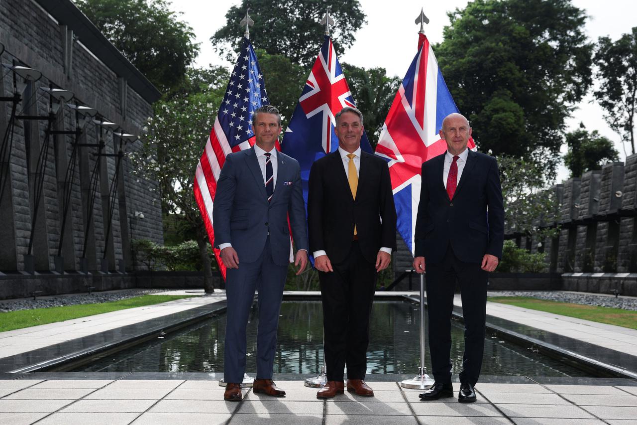 AUKUS defence ministers' meeting at the U.S. Embassy in Singapore