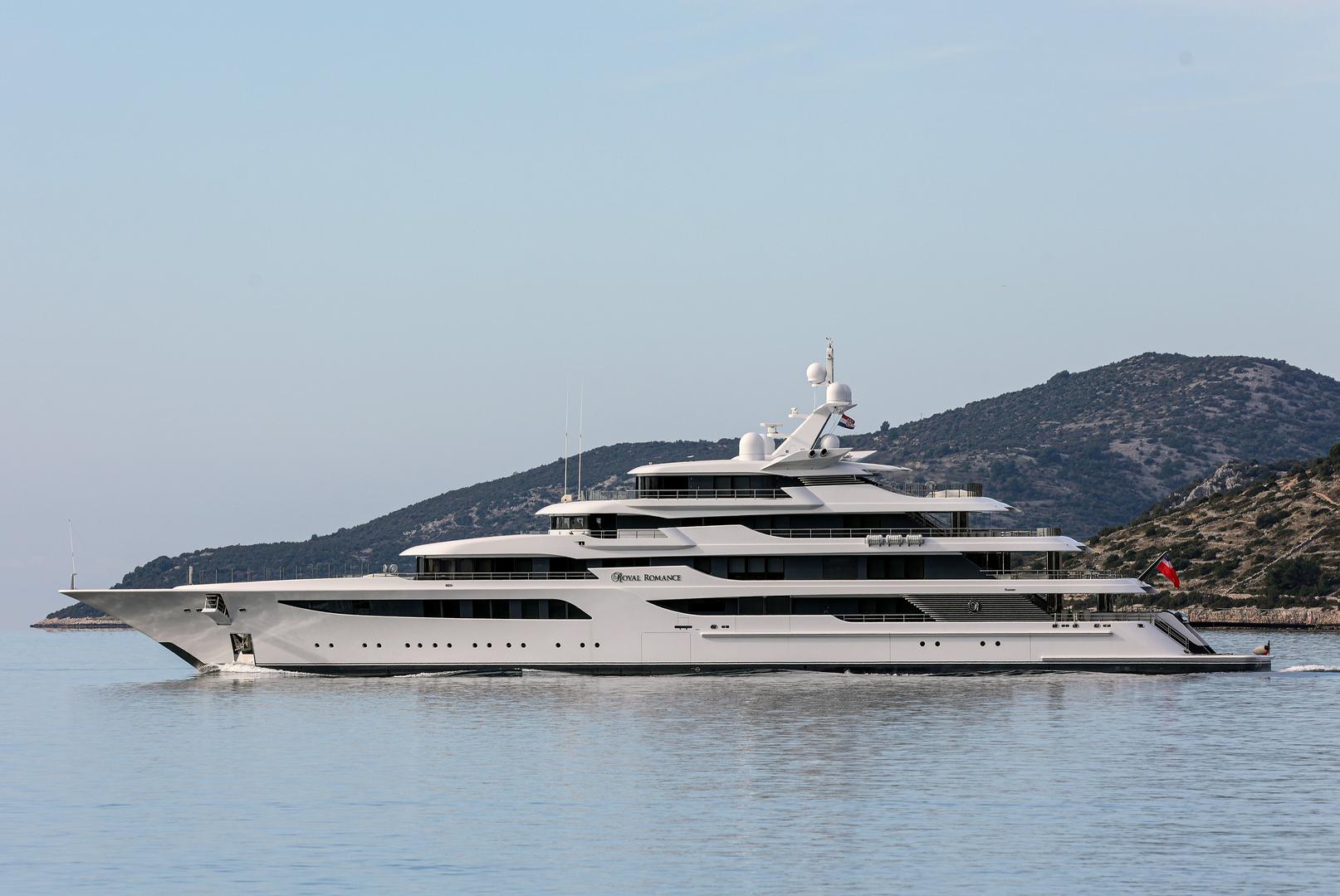 25.01.2024., Trogir -  Jahta Royal Romance iz trogirskog brodogradilista isplovila na dvosatnu probnu voznju  Photo: Ivana Ivanovic/PIXSELL