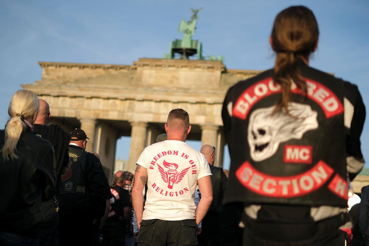 Prosvjed motociklista u Berlinu zbog zabrane znakovlja Hells Angelsa
