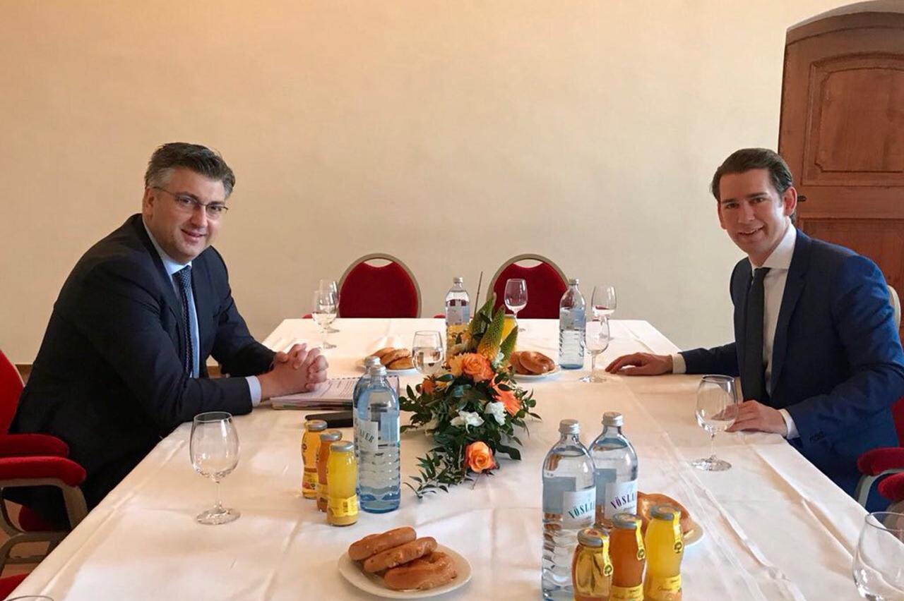 Andrej Plenković i Sebastian Kurz
