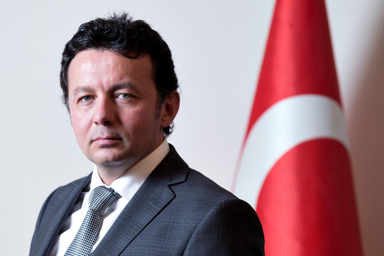 21.10.2014., Zagreb - Ahmet Tuta, novi veleposlanik Republike Turske, u prostorijama veleposlanstva u Masarykovoj 3.  Photo: Davor Puklavec/PIXSELL