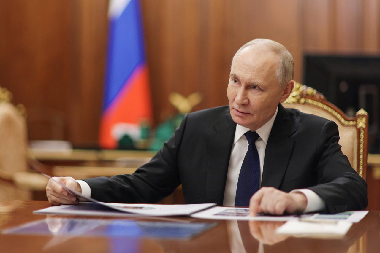 Russia's President Putin meets Chair of Defenders of Fatherland Foundation Tsivileva in Moscow