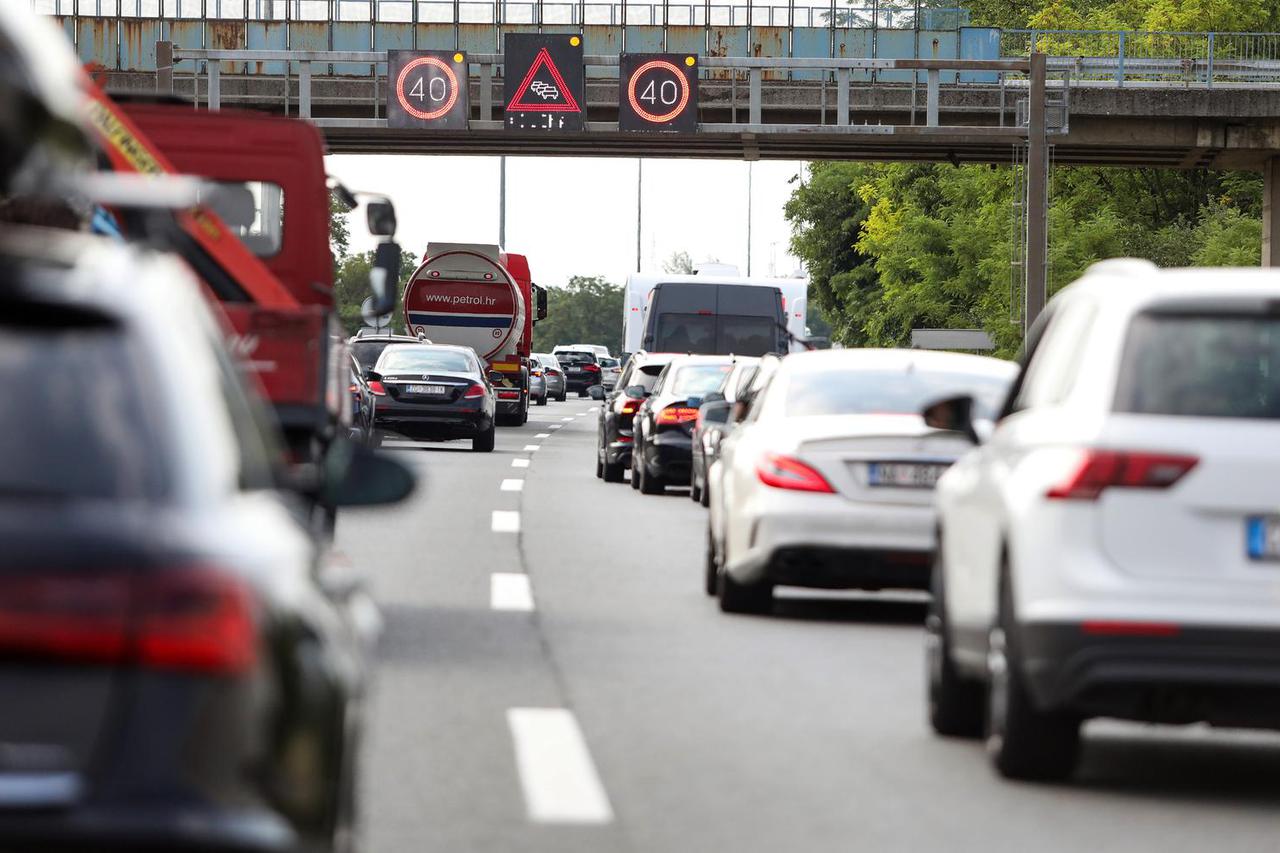 Gužve na zagrebačkoj obilaznici prema Lučkom