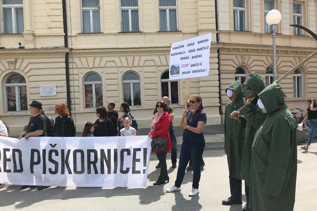 Prosvjed u središtu Koprivnice