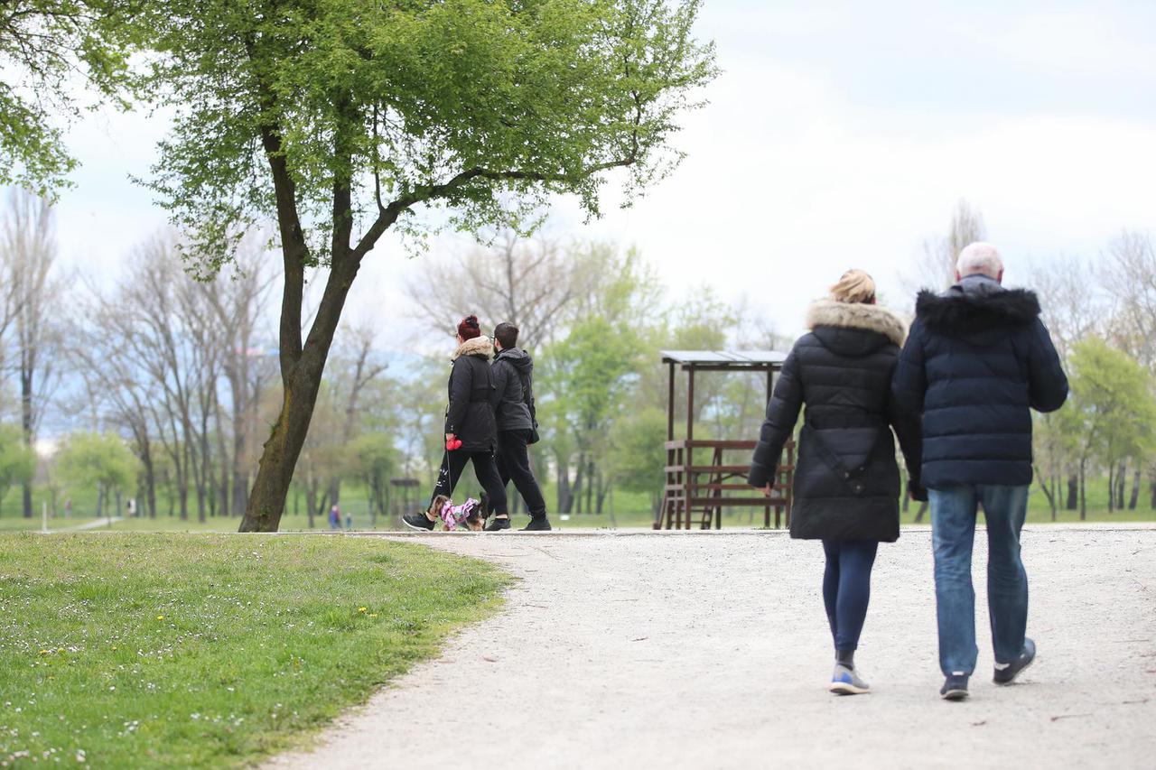 Zagreb: Građani na Uskrs u šetnji Bundekom