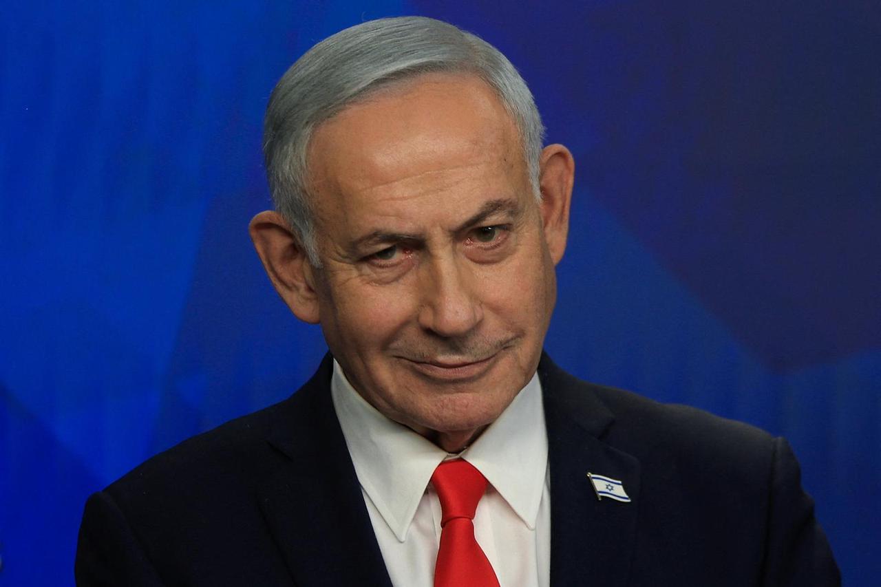 Israeli Prime Minister Benjamin Netanyahu holds a news conference, following a U.S.-Iran deal, in Jerusalem
