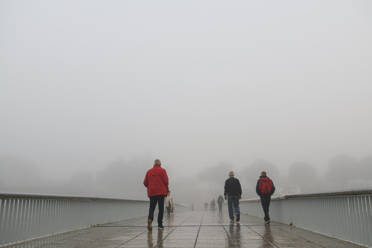 Ilustracija, magla u Zadru