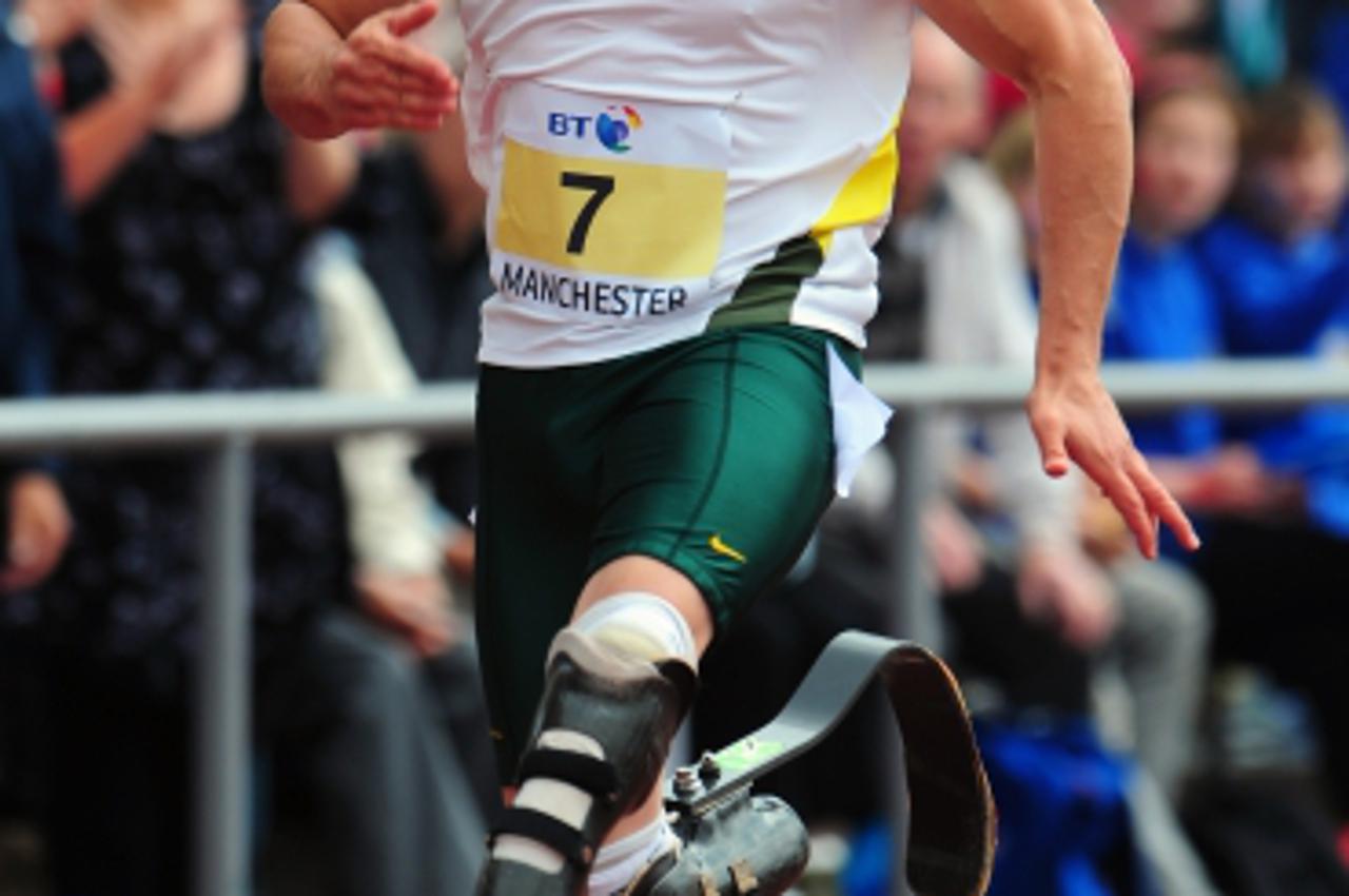 \'Great Britain\'s Oscar Pistorius competes in the T44 100m  Photo: Press Association/Pixsell\'