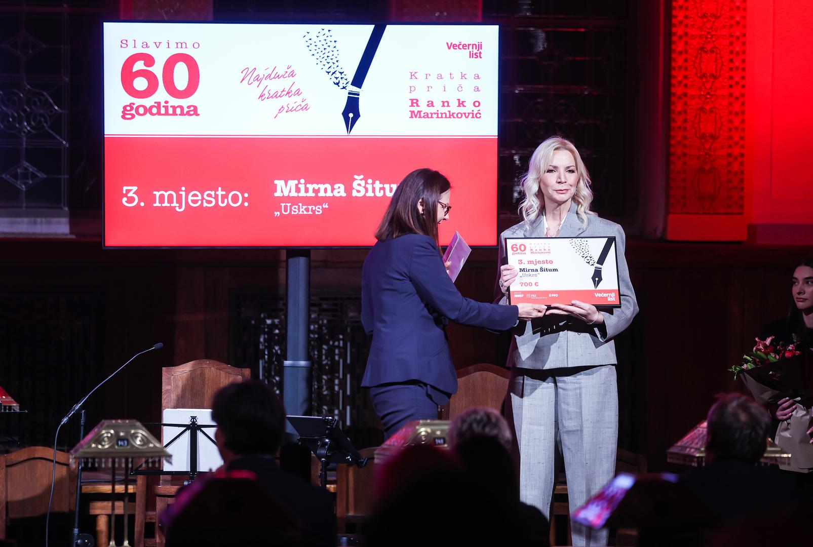 Lani je treće mjesto osvojila Mirna Šitum