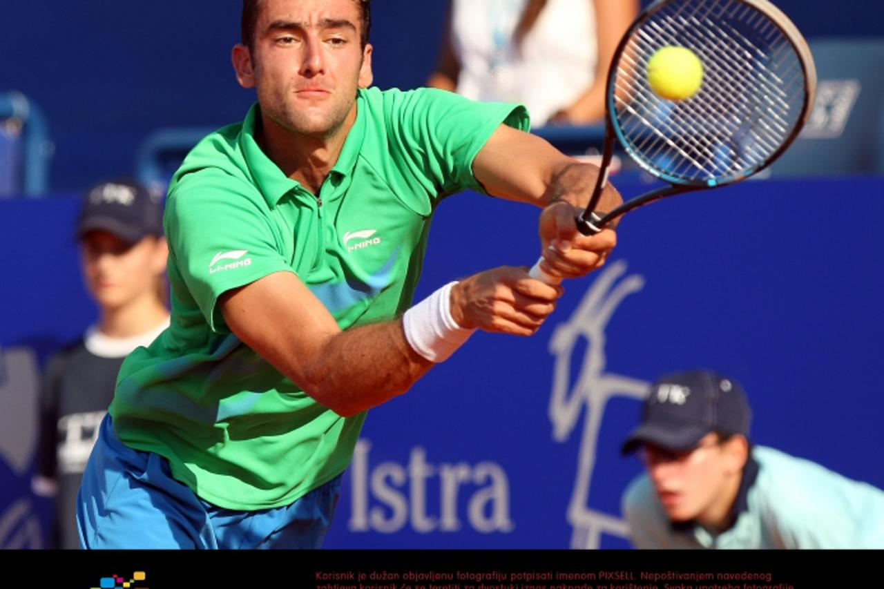 '11.07.2012., Umag - 23.ATP Vegeta Croatia open Umag. Mec Marina Cilica i Daniela Brandsa. Marin Cilic Photo: Jurica Galoic/PIXSELL'