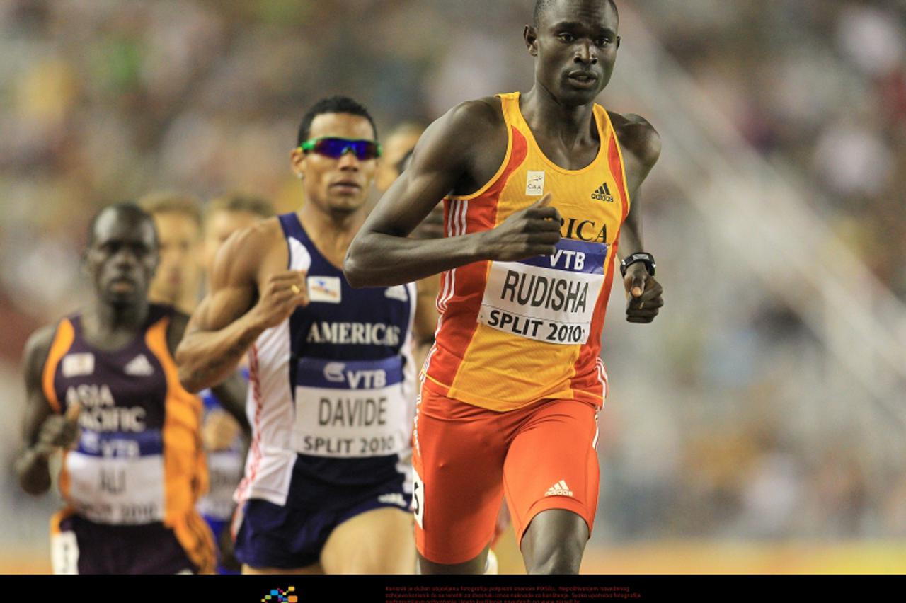\'05.09.2010.,Split - Na stadionu Poljud poceo je dvodnevni atletski Kup kontinenata na kojem sudjeluje oko 400 najboljih atleticara iz cijelog svijeta.David Lekuta Rudisha pobjednik utrke 800m. Photo