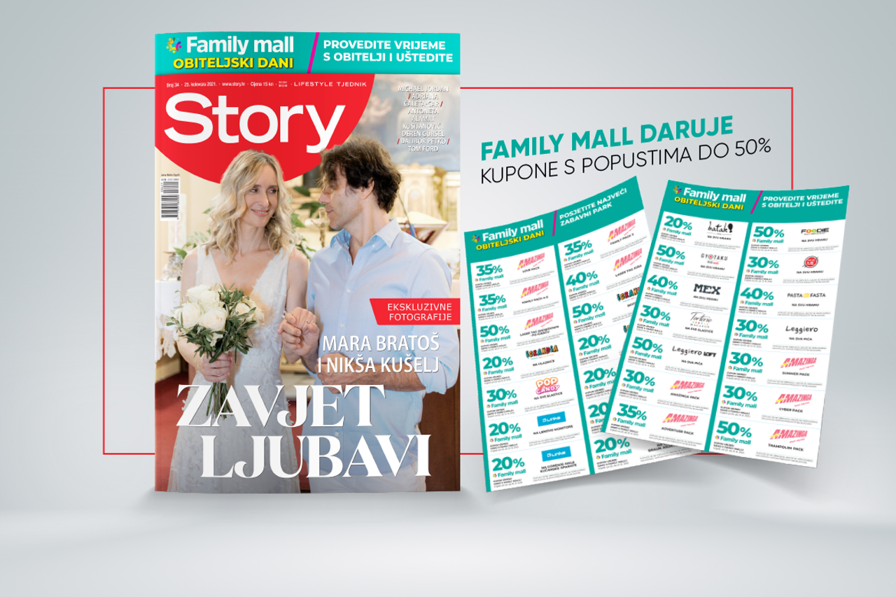 Uz Storyjeve kupone uživajte u popustima u Family mallu