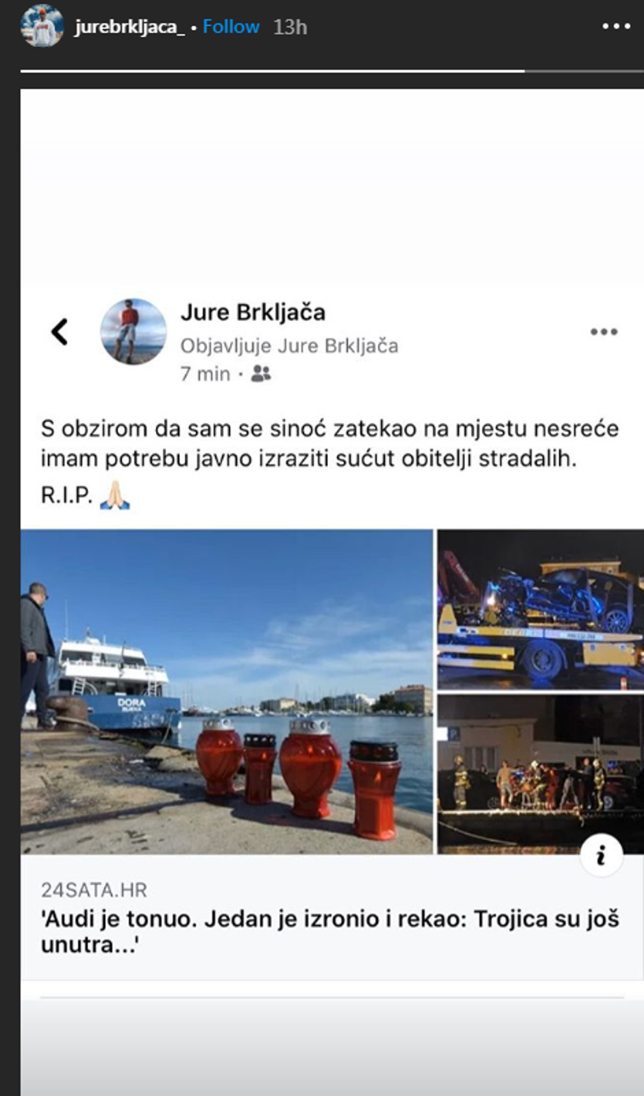 Jure Brkljača izrazio sućut obitelji preminulih mladića u Zadru