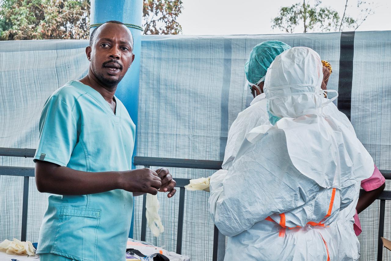 ALIMA International NGO set up an treatment centre for the Ebola response in Rwampara