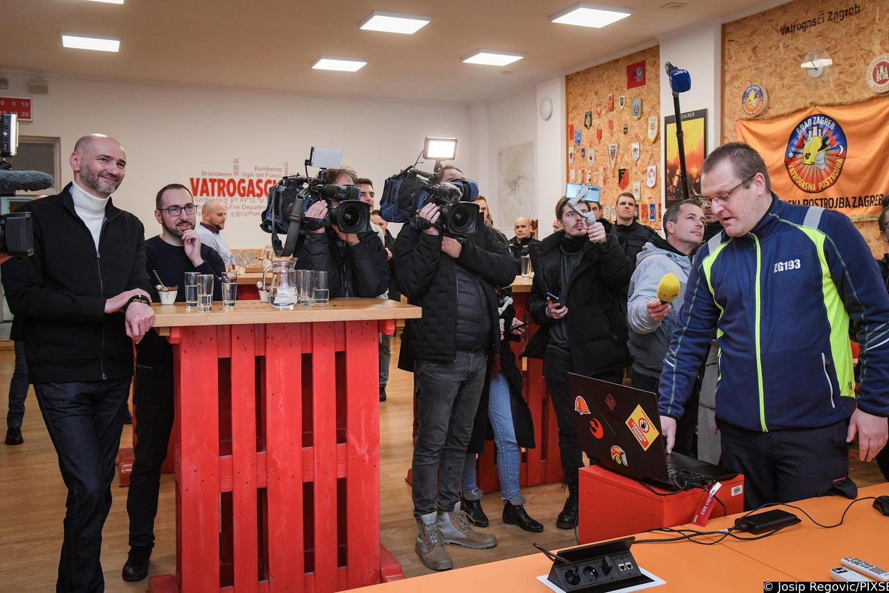 Gradonačelnik Tomašević obišao Javnu vatrogasnu postrojbu Grada Zagreba