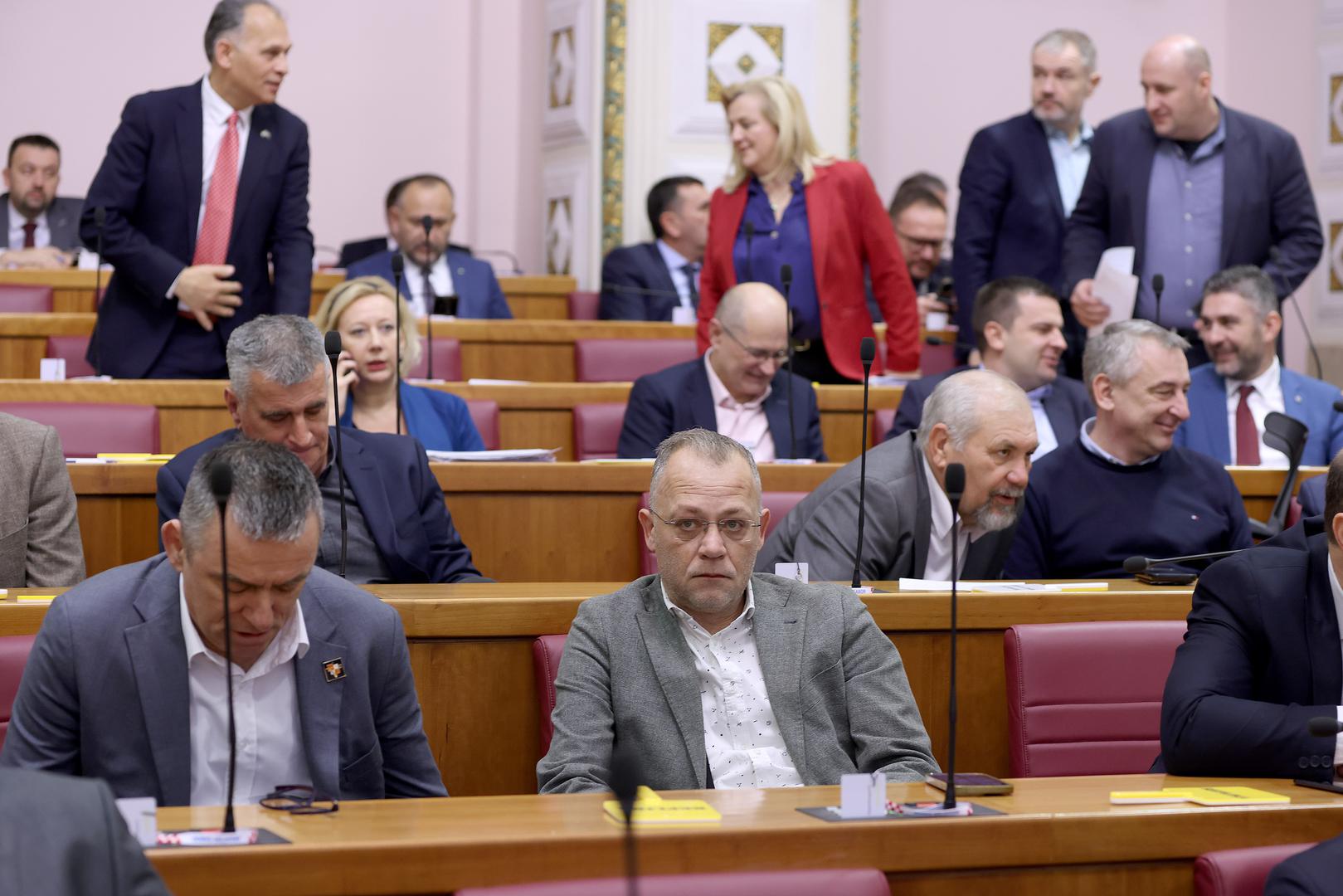 07.02.2024., Zagreb - Sabor 21. sjednicu nastavlja glasovanjem o raspravljenim tockama dnevnog reda medju kojima je najvecu pozornost izazvao prijedlog za imenovanje Ivana Turuduca Glavnim drzavnim odvjetnikom. Photo: Patrik Macek/PIXSELL